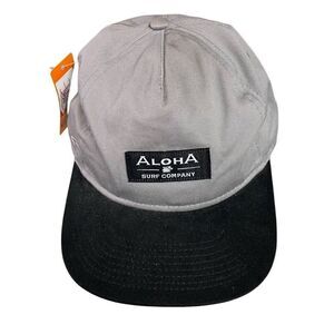 NWT PUKKA Men’s Aloha Surf Company Snapback Adjustable Hat Steel Gray Heather